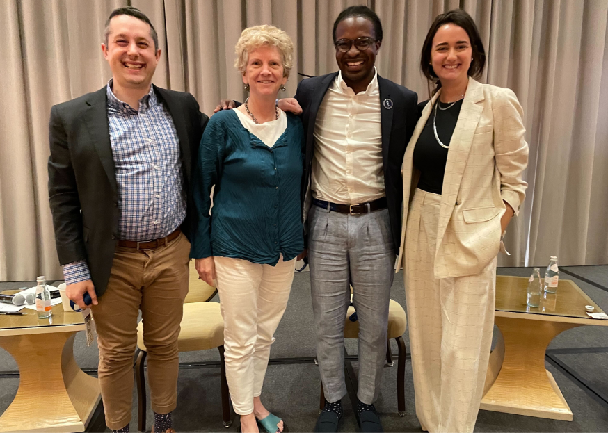 Terrance Smith and 3 other people posing for camera