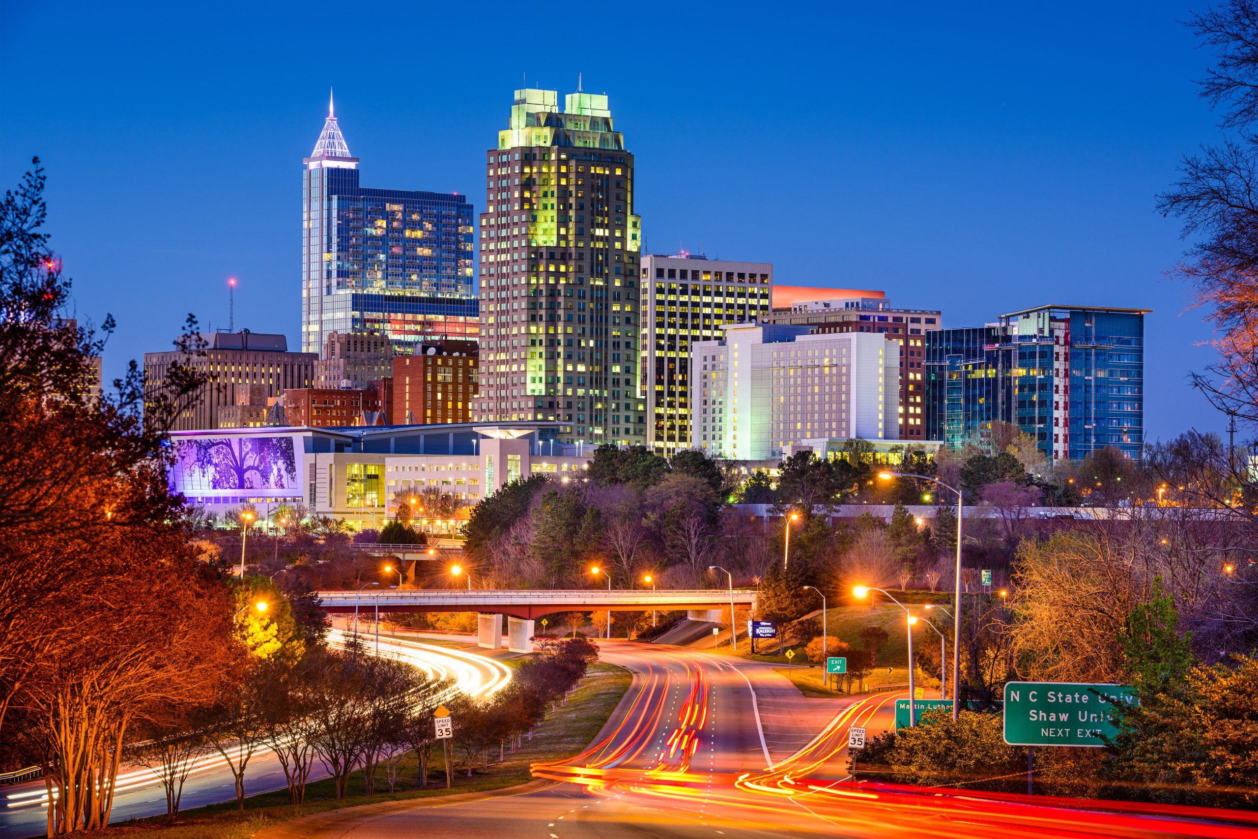 Raleigh North Carolina Skyline Skyline of Raleigh, North Carolina